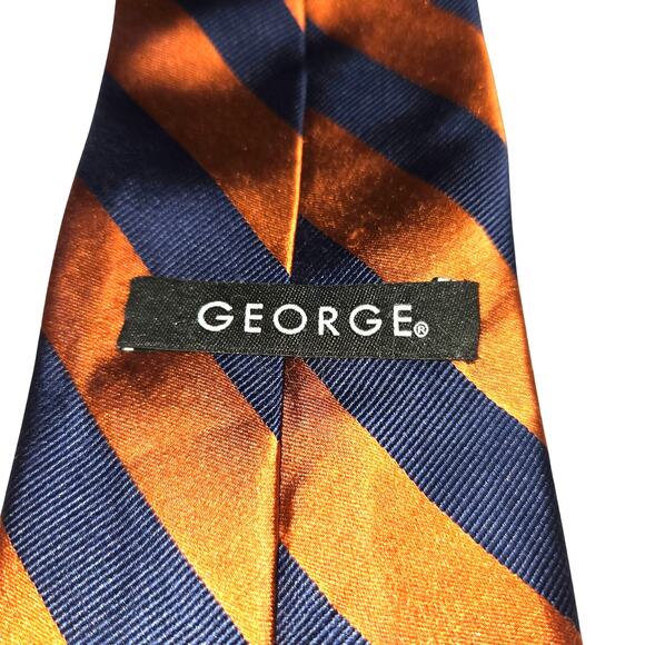 George 100% Silk Luxury Fashion Tie 3 3/4 wide 60 long - Picture 2 of 3